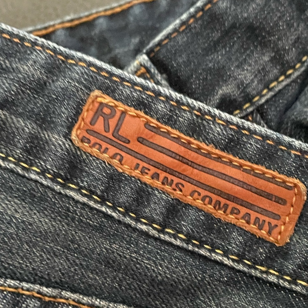 Ralph Lauren Saturday blue jeans size 14 cotton medium wash denim straight leg - Picture 7 of 16